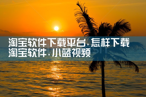 淘宝软件下载平台|小蓝视频